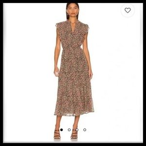 EUC - BB Dakota by Steve Madden Ditsy Floral Chiffon Maxi Sz L